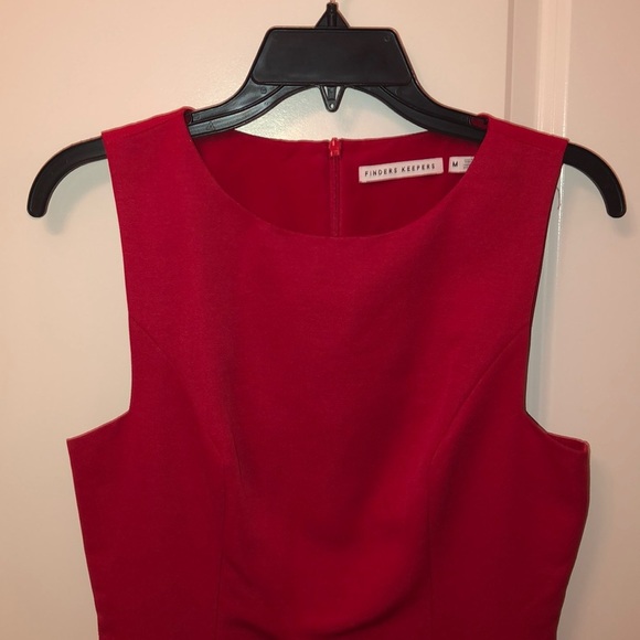 Finders Keepers Frame asymmetrical red mini dress - Picture 4 of 11